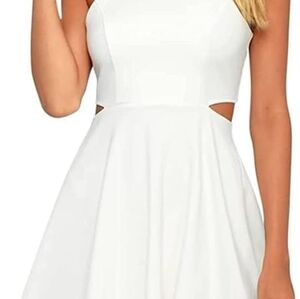 Belongsci White Cut Out Dress Size XL bridal shower